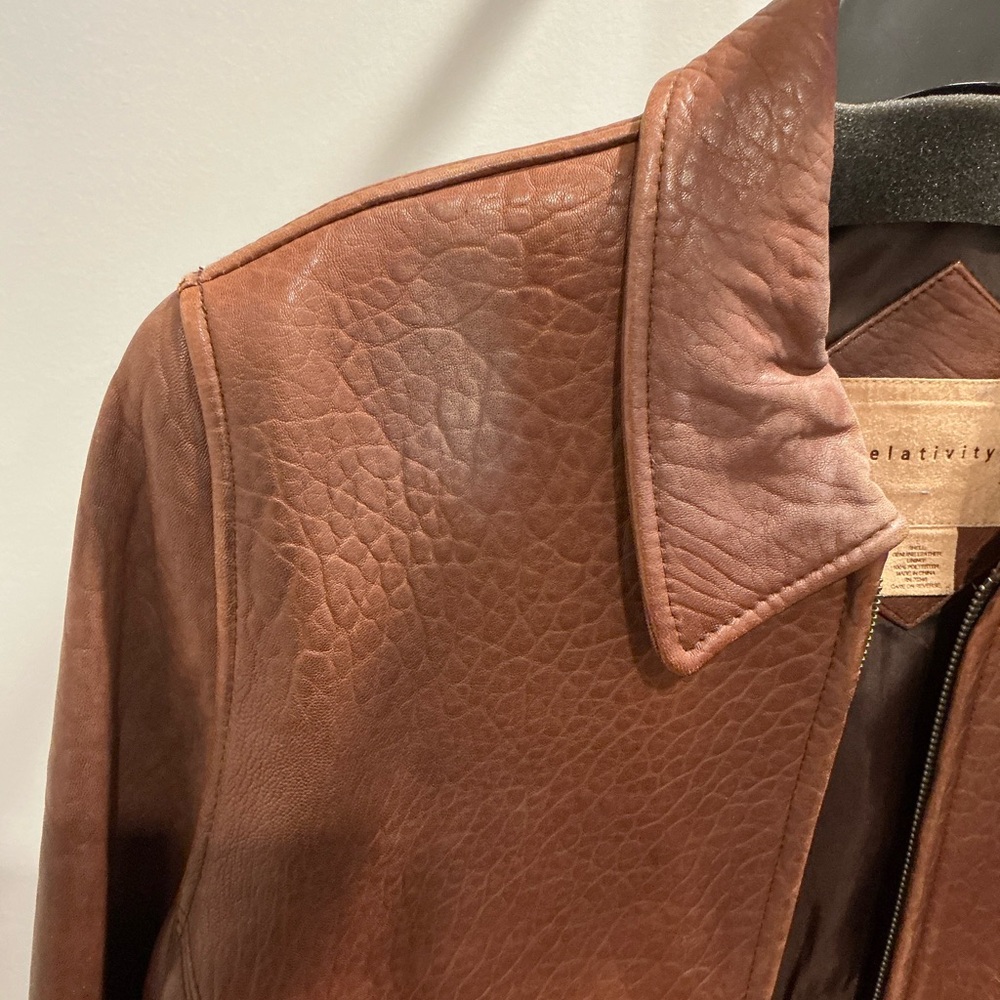 Relativity Chestnut Leather Jacket - image 3